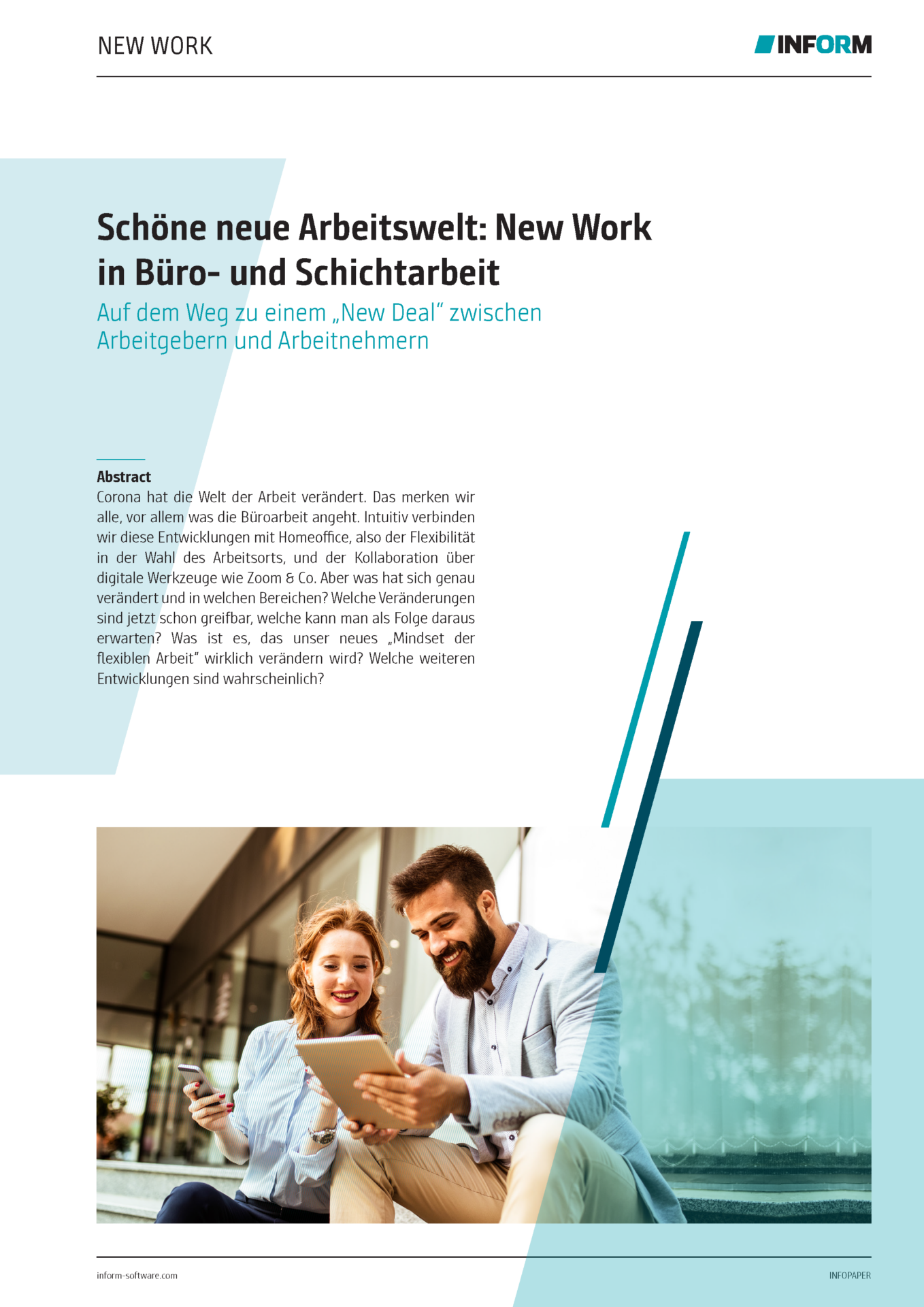 Broschüre: Schöne neue Arbeitswelt: New Work in Büro- und Schichtarbeit