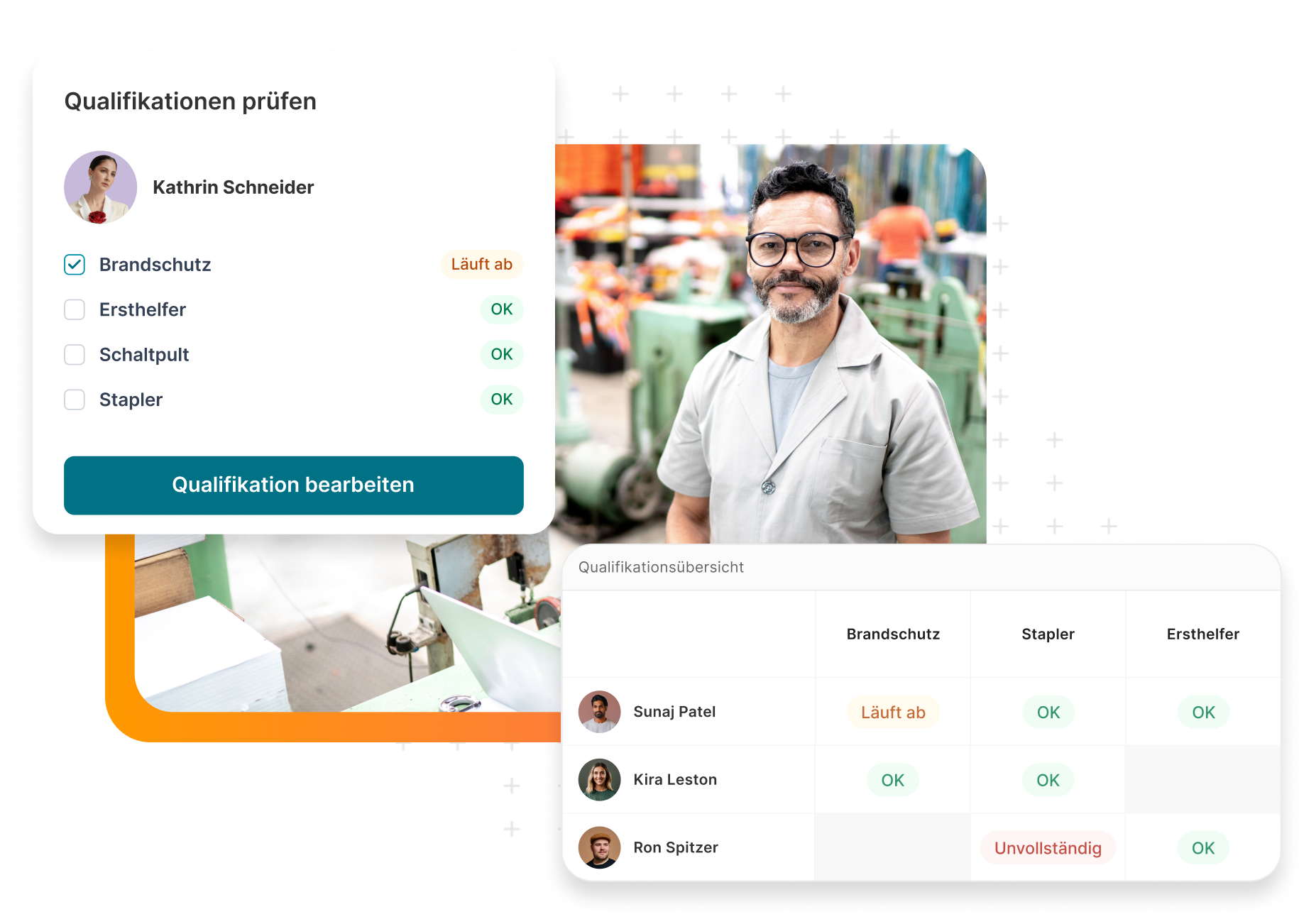 WorkforcePlus Funktionen: Qualifikationsmanagement